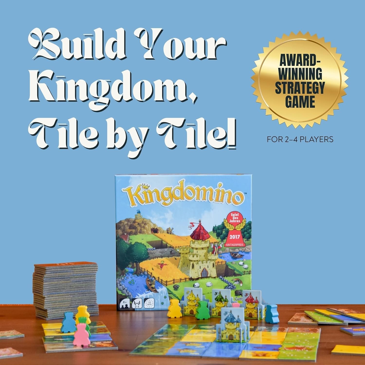 Blue Orange Games Kingdomino Award Winning Family Strategy Board Game, 2-4 players - Image 2
