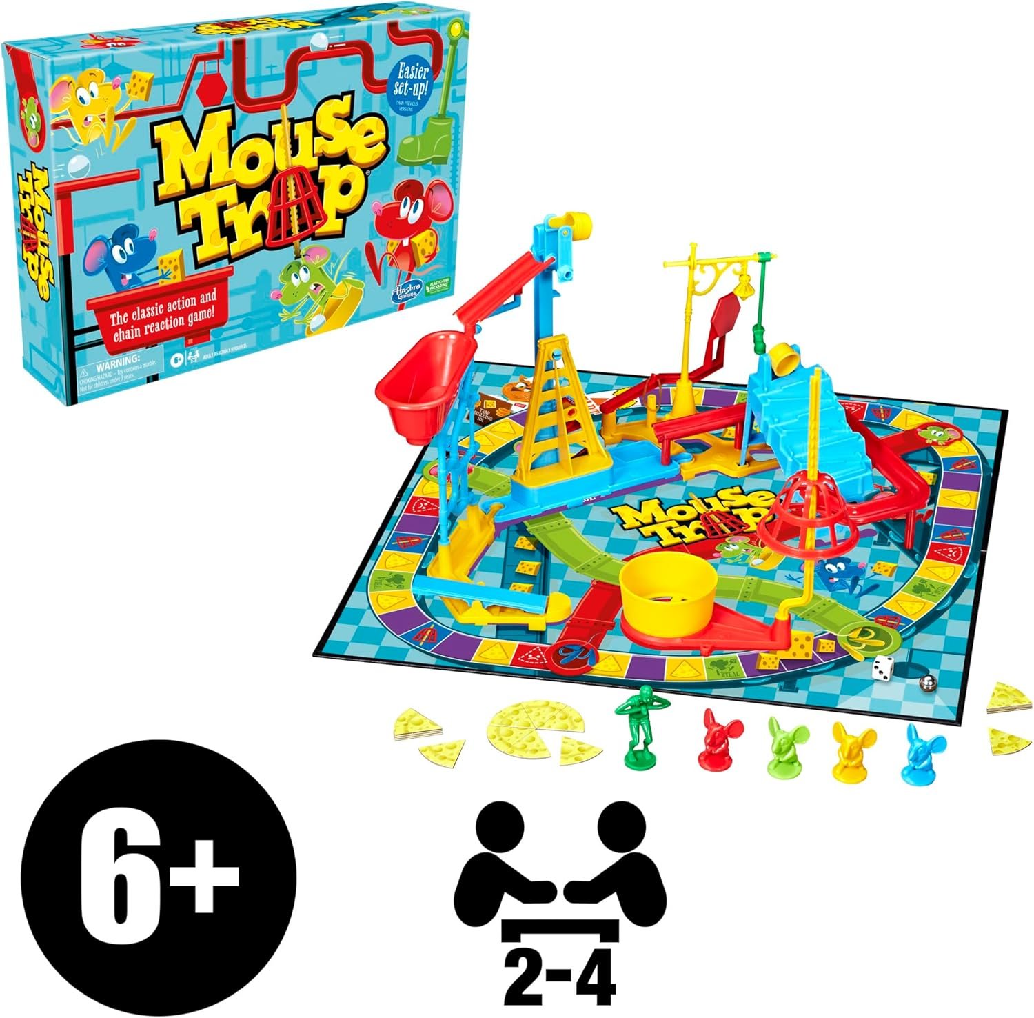Hasbro Gaming Mouse Trap Board Game for Kids Ages 6 and Up, Classic Game for 2-4 Players, with Easier Set-Up Than Previous Versions - Image 12