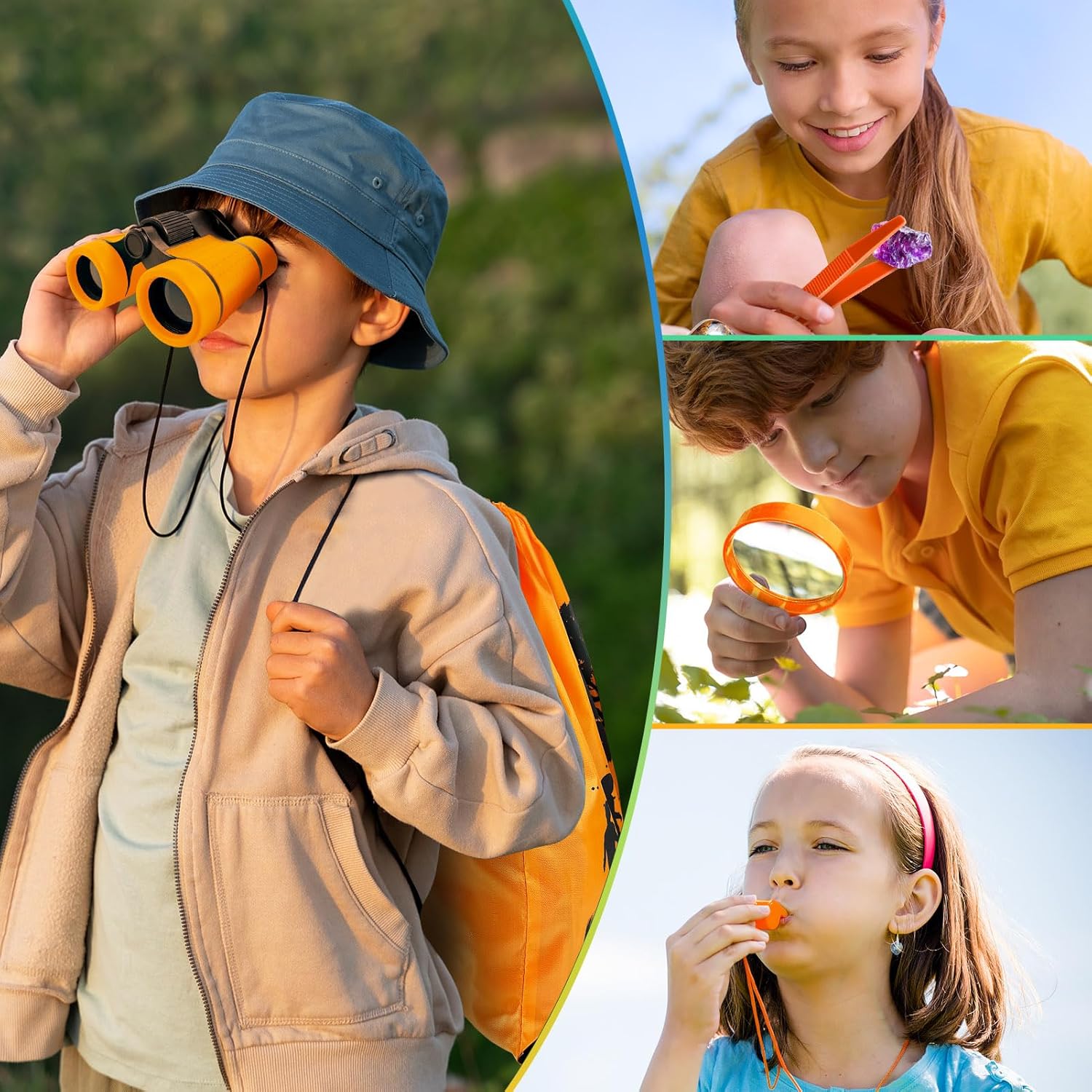 YOPINSAND Kids Explorer Kit & Bug Catcher Kit, Camping Gear for Kids, Outdoor Exploration Set with Backpack & Binoculars, Ideal Outdoor Adventure Toys for Boys Girls 3-12 - Image 5
