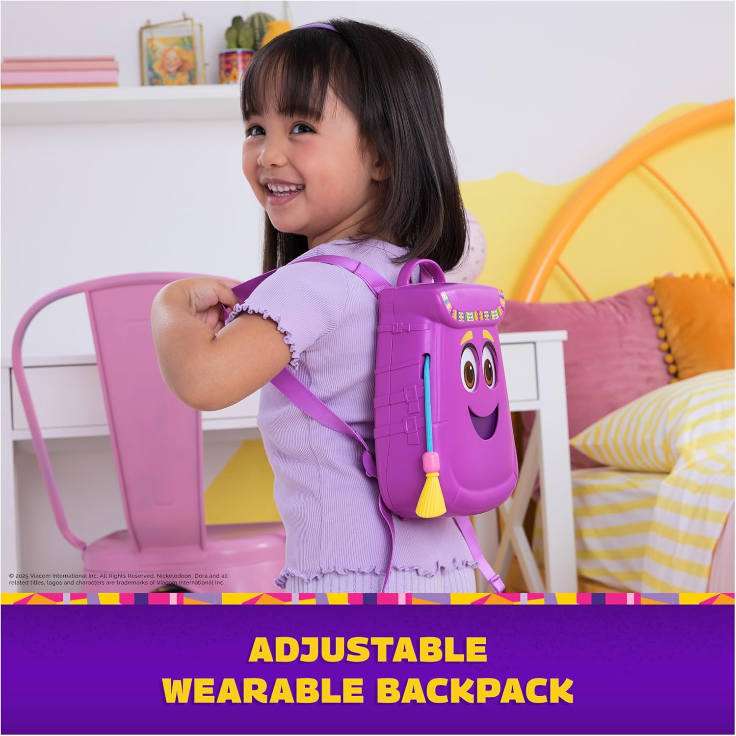 Dora, My Adventure Backpack, with Explorer Accessories‚ Toy Binoculars, Map & Compass, Kids Toys for Girls & Boys Ages 3 & Up - Image 4