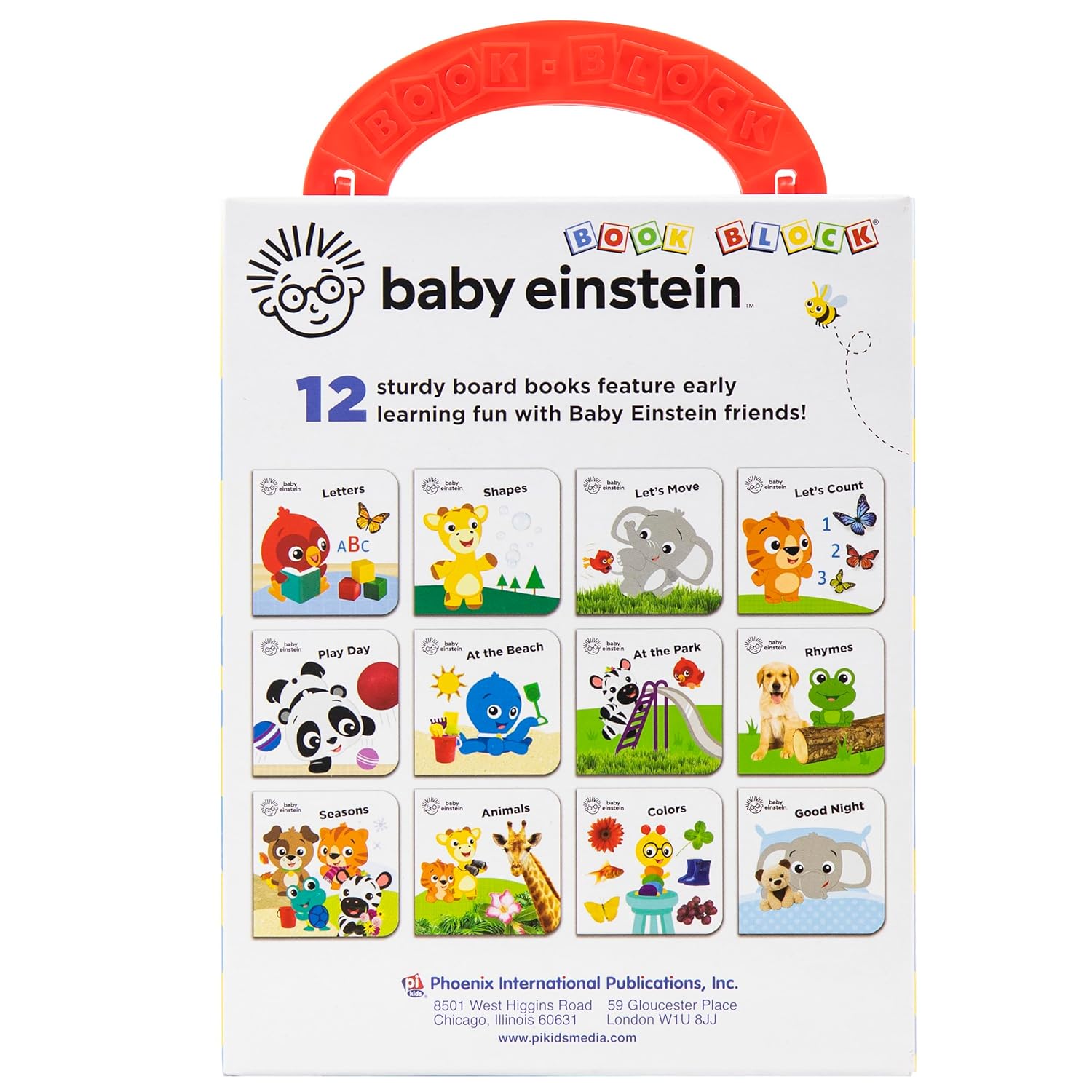 Baby Einstein - My First Library Board Book Block 12-Book Set - First Words, Alphabet, Numbers, and More! - PI Kids - Image 2