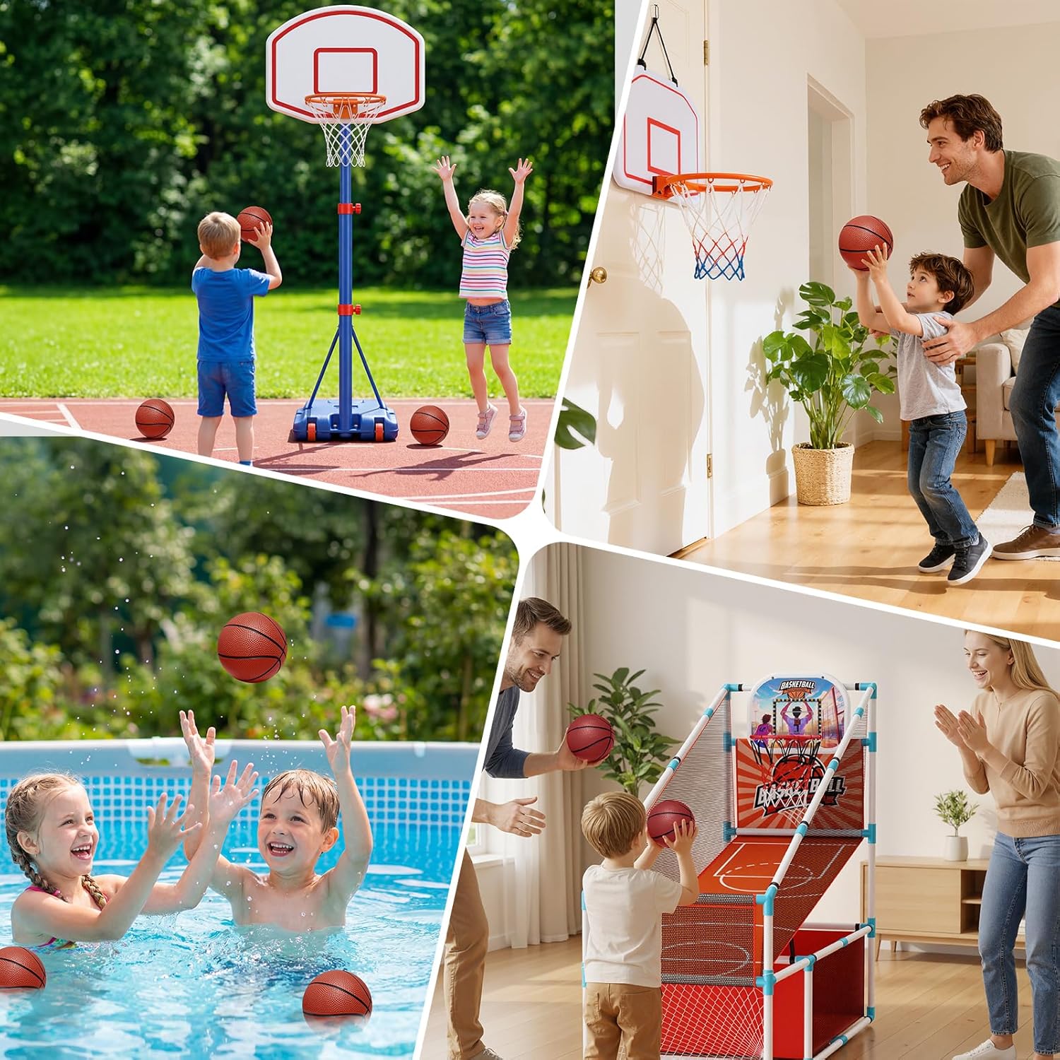 Iyoyo Mini Basketballs,3 Pack 6" Inch Small Basketball Set with Pump Over The Door Mini Hoop Basketball Replacement Toy for Toddlers,Kids,Teenagers for Pool,Indoors,Outdoors - Image 7