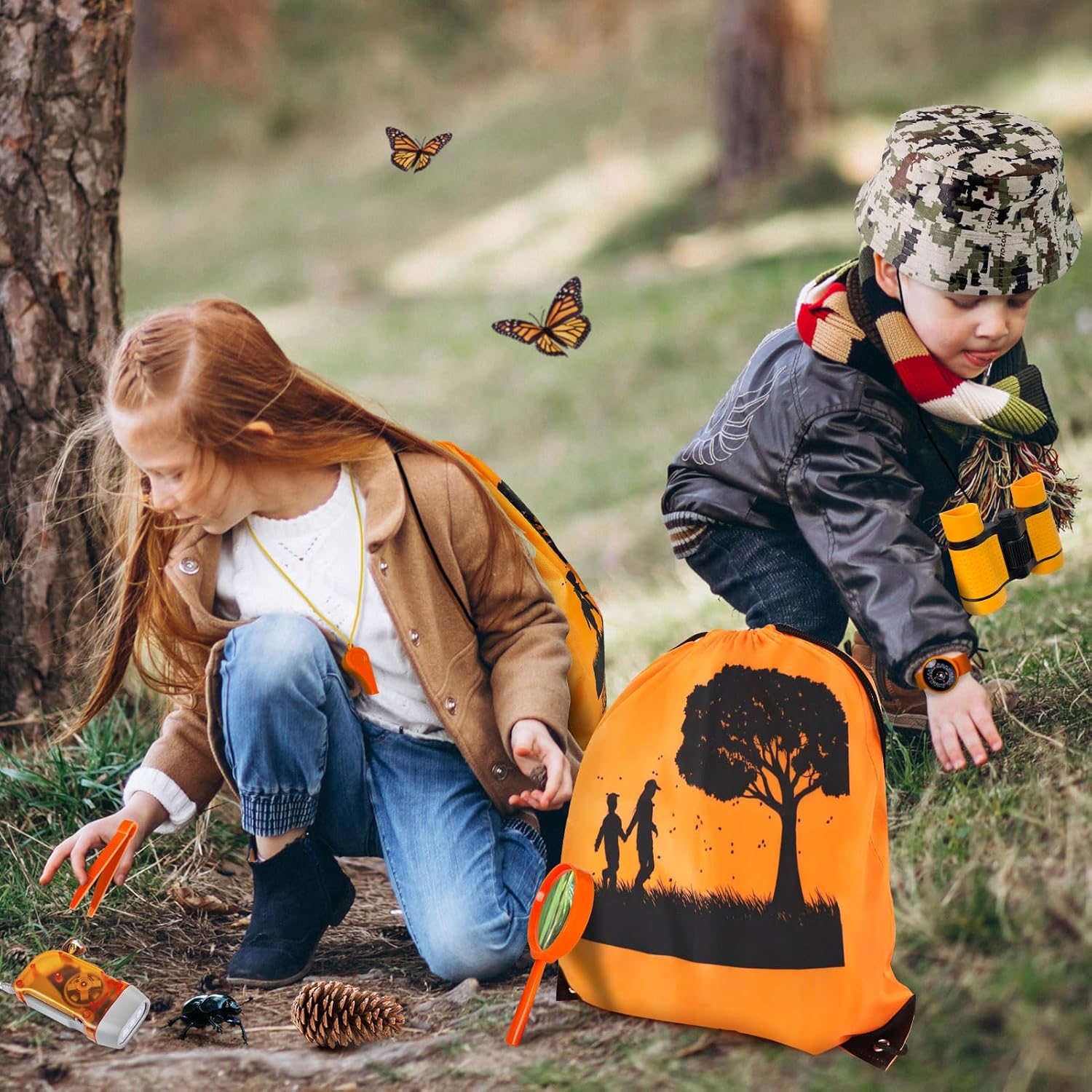 YOPINSAND Kids Explorer Kit & Bug Catcher Kit, Camping Gear for Kids, Outdoor Exploration Set with Backpack & Binoculars, Ideal Outdoor Adventure Toys for Boys Girls 3-12 - Image 6