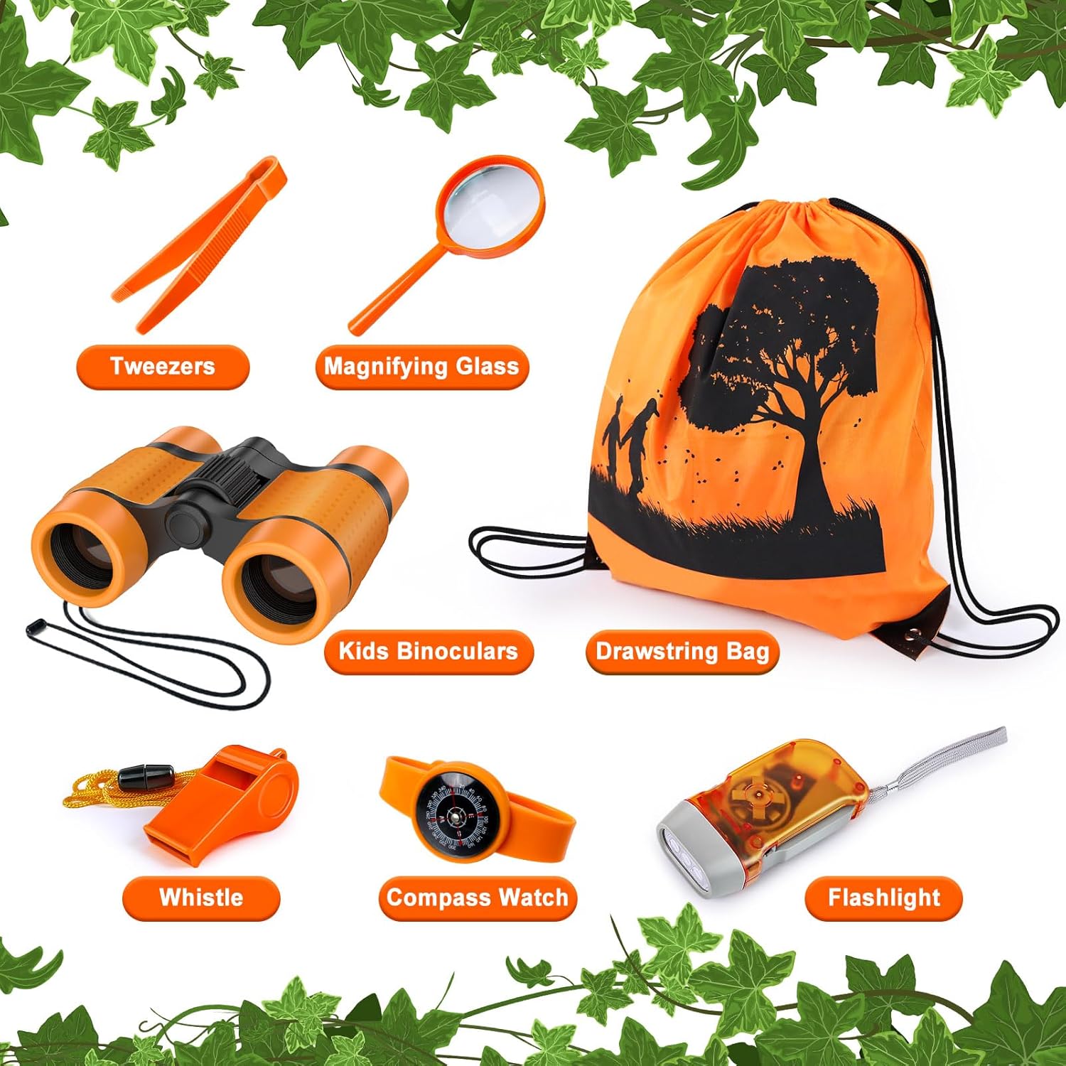 YOPINSAND Kids Explorer Kit & Bug Catcher Kit, Camping Gear for Kids, Outdoor Exploration Set with Backpack & Binoculars, Ideal Outdoor Adventure Toys for Boys Girls 3-12 - Image 3