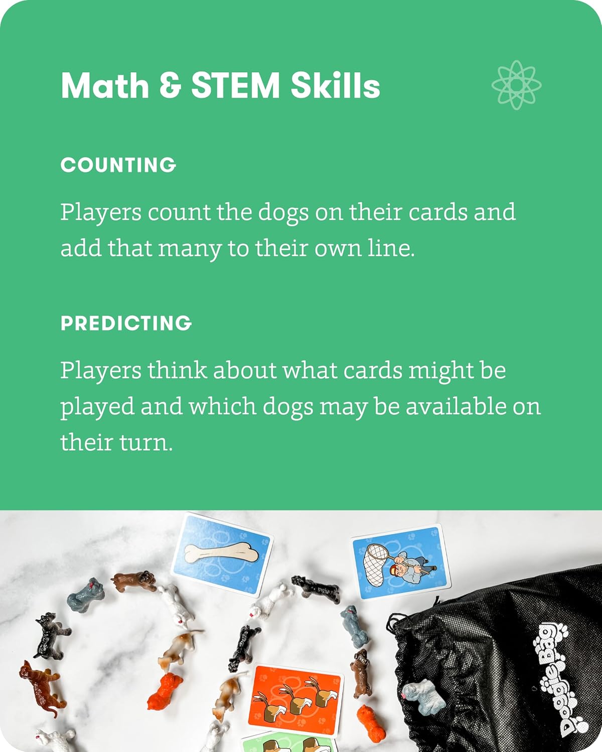 SimplyFun Walk The Dogs Math Game - One of The Most Fun Games for Kids Ages 8 and Up - Play to Practice Counting & Sorting- 2 to 5 Players - Image 5