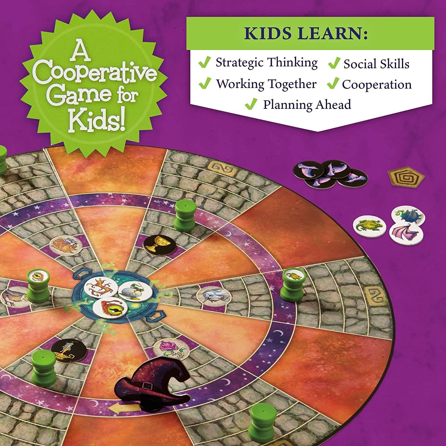 Peaceable Kingdom Cauldron Quest Cooperative Potions and Spells Game for Kids - Image 6