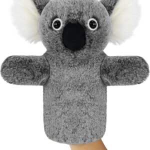 Animal Hand Puppet Educational Toy for Kids Imaginative Play Story Time Adult Hands Fit Classroom Activity Cute Stuffed Wildlife Koala Atuffed Animal Puppet