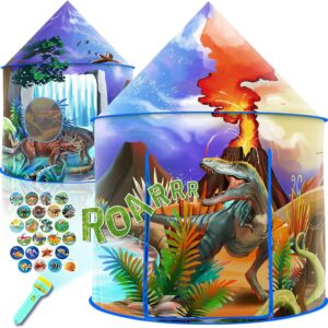 Dinosaur Play Tent for Kids – Pop Up Adventure Tent for Indoor and Outdoor Play