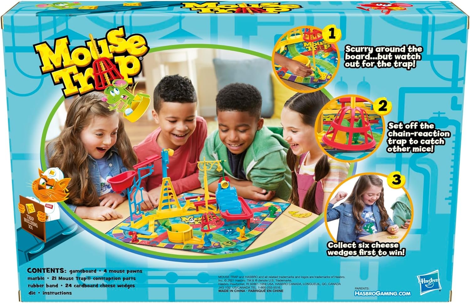 Hasbro Gaming Mouse Trap Board Game for Kids Ages 6 and Up, Classic Game for 2-4 Players, with Easier Set-Up Than Previous Versions - Image 13