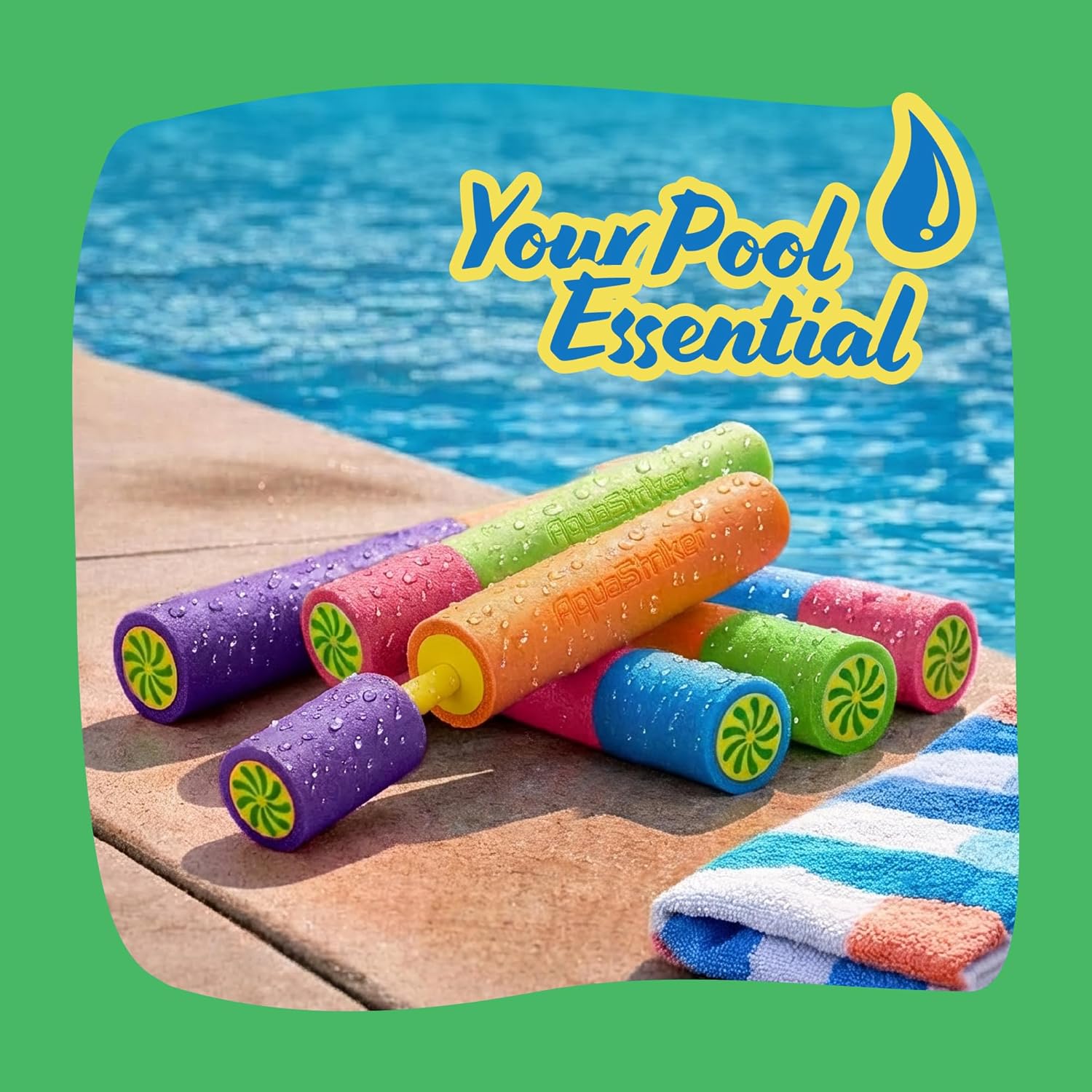 ArtCreativity Water Guns for Kids - 6 Pack - Swimming Pool Toys Water Squirter Gun - Fun Foam Water Blaster Pool Game Toys - Summer Beach Party Outdoor Activities for Kids Ages 4-8, 6-8, 8-10, 8-12 - Image 3