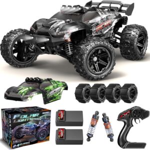 X-TMAGA 1:14 Scale All Terrain RC Cars for Adults & Boys (HS14323), Max Fast 40+ KPH, 4WD Off-Road RC Truck for Snow & Sand & Mud, 4X4 Waterproof Remote Control Car with 2 Rechargeable Batteries