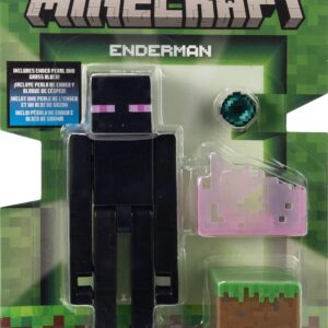 Mattel Minecraft Action Figures & Accessories Set, 3.25-inch Scale Collectible Toys with Pixelated Design