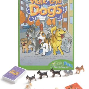 SimplyFun Walk The Dogs Math Game – One of The Most Fun Games for Kids Ages 8 and Up – Play to Practice Counting & Sorting- 2 to 5 Players