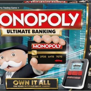 Hasbro Gaming Monopoly Ultimate Banking Edition Board Game for Families and Kids Ages 8 and Up, Electronic Banking Unit (Amazon Exclusive)