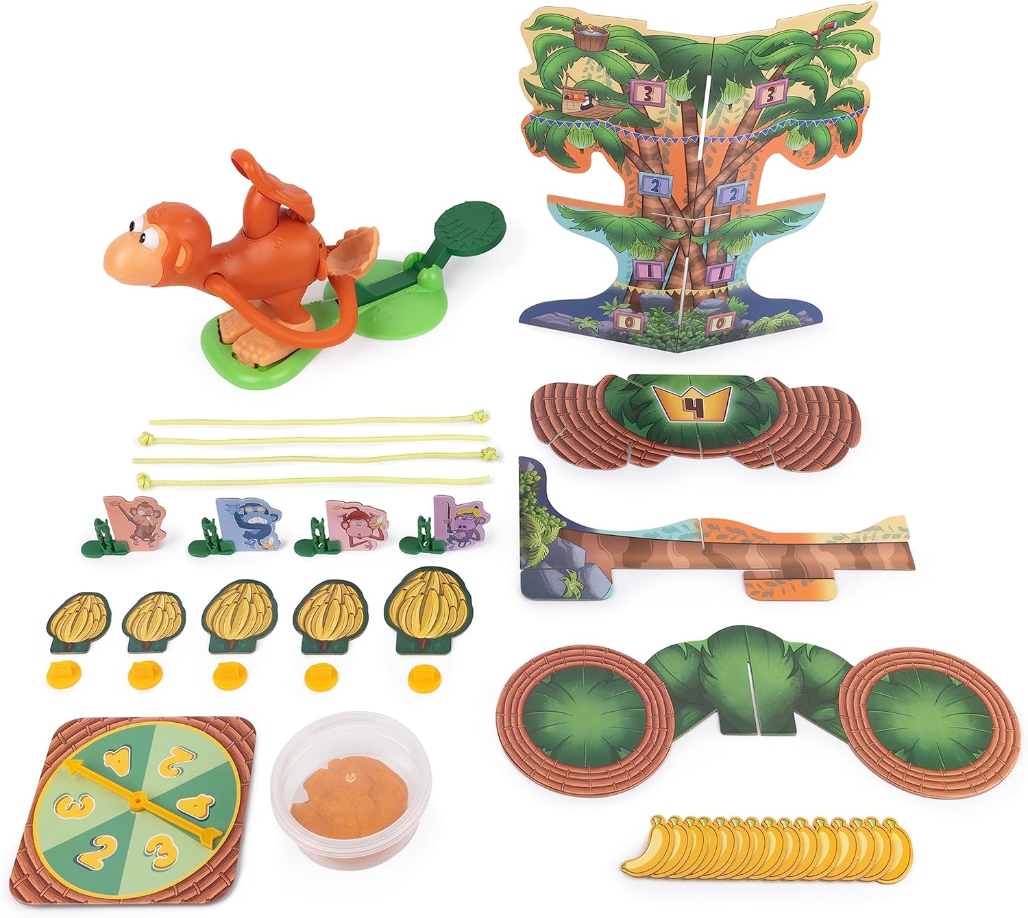 Spin Master Games, Monkey See Monkey Poo, Interactive Monkey Kids Game, Includes Banana-Scented Squishy Dough, Funny Sensory Toy, 2-4 Players, for Ages 4 & Up - Image 6
