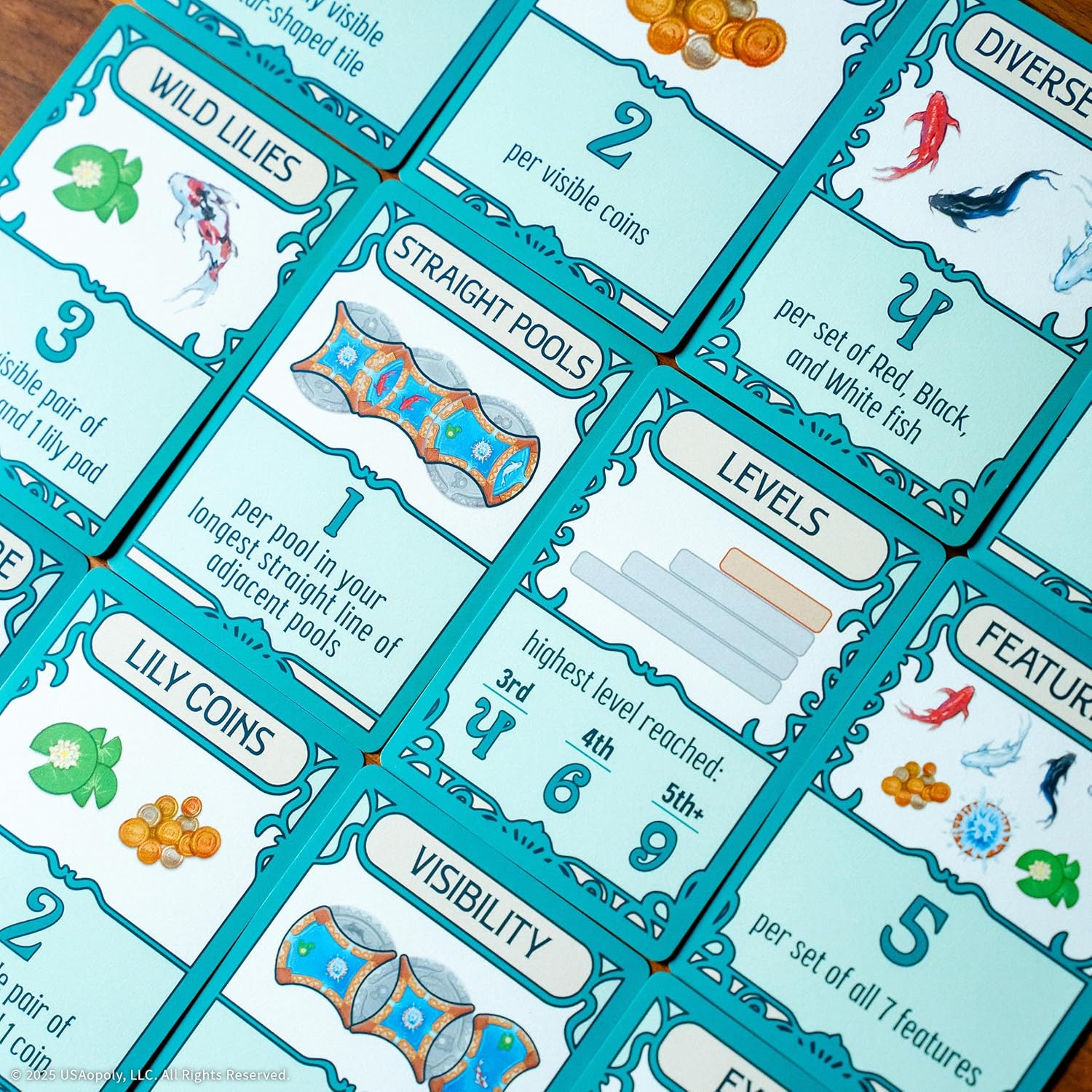 Fountains Board Game, Competitive Tile-Laying Strategy Game, Stunning Art Nouveau Aesthetic, 1-5 Players, Unique 3D Stacking & Drafting, Family & Gamer-Friendly, Ages 10+, 30-45+ Min Play Time - Image 8