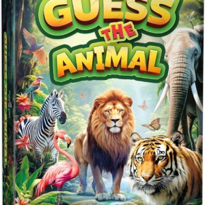 Guess The Animal – Educational Guess In 5 Clues Game for Kids & Family – Fun Children’s Guessing Game for Learning Animals, Perfect for Home, School or Travel – Girls, Boys Ages 6, 7, 8, 9, 10