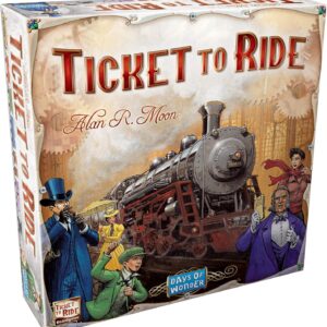 Ticket to Ride Board Game – A Cross-Country Train Adventure for Friends and Family! Strategy Game for Kids & Adults, Ages 8+, 2-5 Players, 30-60 Minute Playtime, Made by Days of Wonder