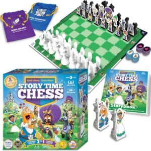 Story Time Chess Set for Kids – Family Game Night, Strategic Game Play – Board Games for Family Night – Perfect for Beginners, Learn Chess with a Fun Story – Preschool Toys, Ages 3+