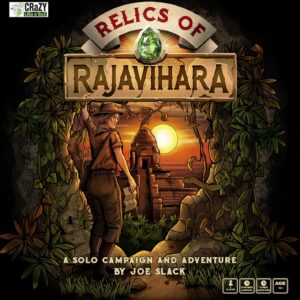Relics of Rajavihara – Solo Puzzle Adventure Game with 50 Challenges Across 5 Floors – Strategic Logic Board Game for All Ages – Replayable Brain Teasers for Endless Fun