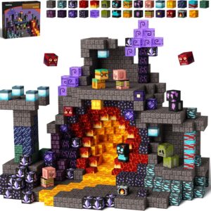 GobiDex Magnetic Blocks, Building Toys Game-Based Build Magwonder Cave World with Magnet Construction Toys STEM Sensory Gift for Boys Girls Birthday