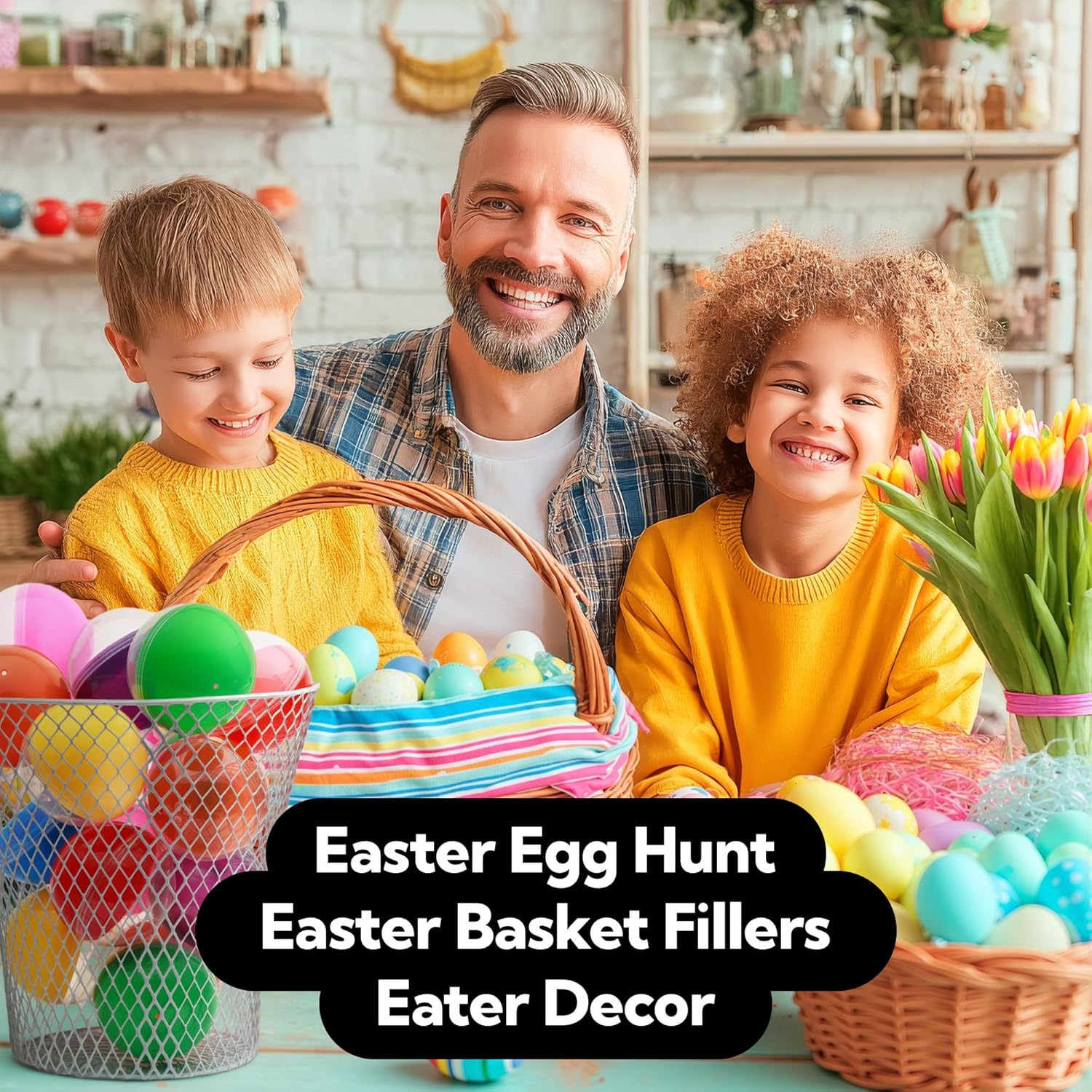 Entervending Vending Machine Capsules - 3" Empty Plastic Capsules - Toy Capsule - 14 Round Large Easter Eggs - Bath Bombs Molds - Party Favors Pinata Stuffers DIY Craft Supplies - Image 9
