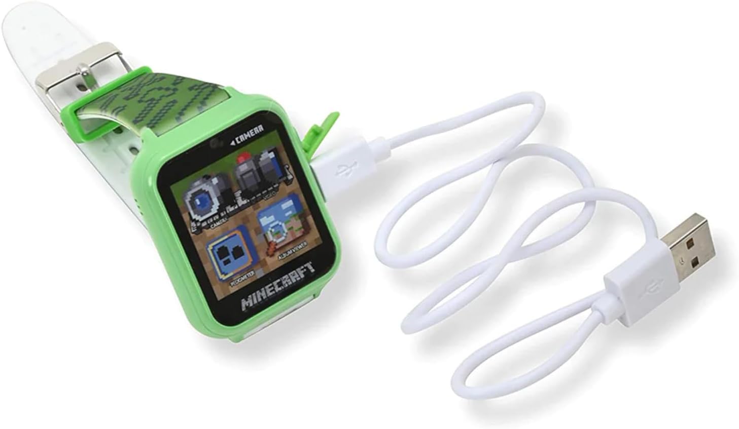 Minecraft Kids Smart Watch – Touchscreen Interactive Watch with 10 Customizable Clock Faces, Built-in Camera, Video Recorder, Alarm, Calculator, Games & Pedometer – Fits Wrists 5.5" to 8" - Image 6