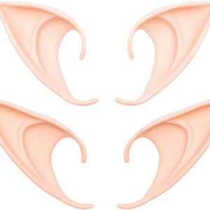 GREAT&LUCKY Cosplay Fairy Pixie Elf Ears – Soft Pointed Tips Anime Party Dress Up Costume Masquerade Accessories for Halloween Christmas Party ,2 Pair