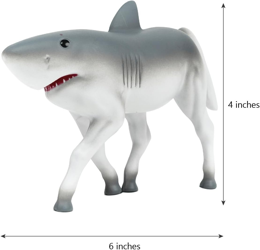 Randimals Horse & Shark Hybrid Realistic Animal Toys - Unique Mix of Safari Toys & Farm Animals Small Figurines - Hork Mini Figures for Kids & Kidults - Image 2