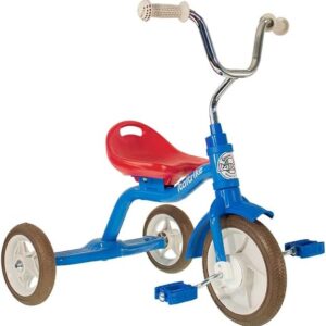 Italtrike Super Touring Classic Outdoor Tricycle with Basket for Toddlers and Kids, Superior Engineering, Strong & Durable, Adjustable Seat and Handlebar, Ages 2-5 (Colorama Blue)