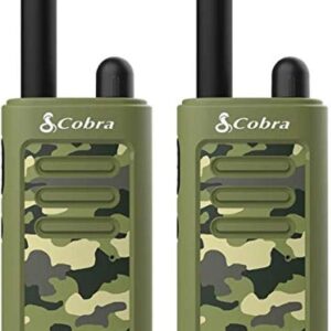 Cobra HE150 G – Kid Friendly Walkie Talkies – 16-Mile Range, 2 Channels Two-Way Radio Set, Green, (2-Pack)