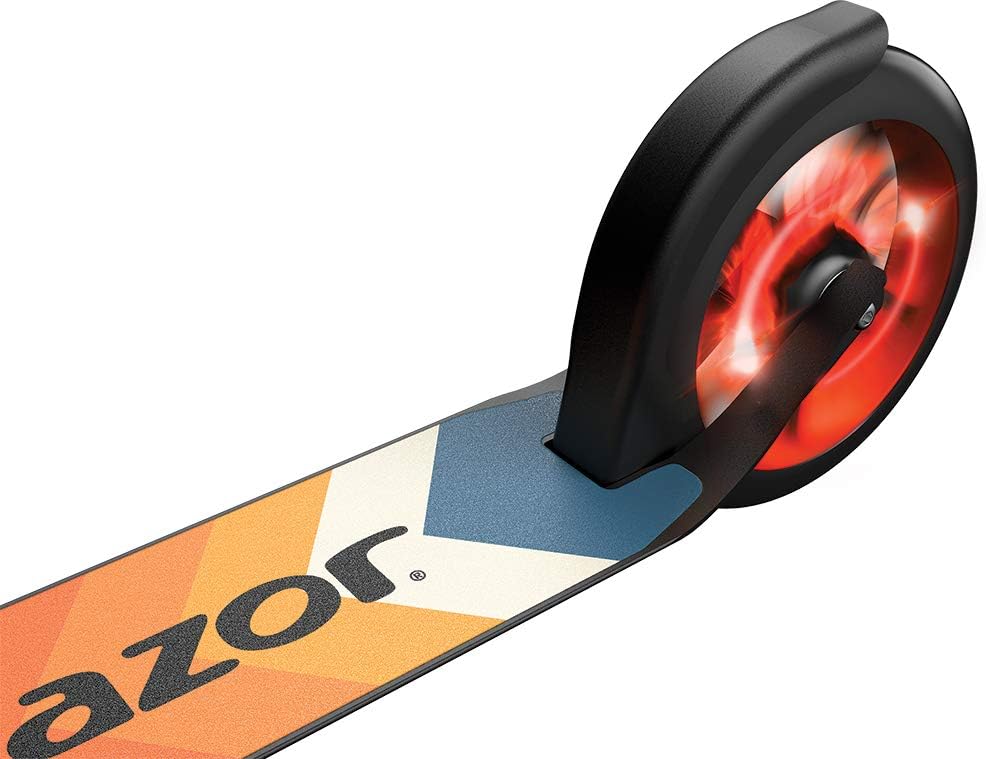 Razor A5 Lux Kick Scooter for Kids Ages 8+ - 8" Urethane Wheels, Aluminum Frame, Anodized Finish Featuring Bold Colors and Graphics, for Riders up to 220 lbs - Image 9