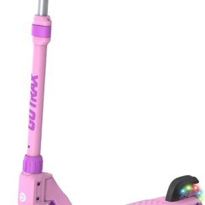 Gotrax K03 Kick Scooter for Kids, 5″ LED Lighted Wheels and Adjustable Handlebars, Lightweight Design and Anti-Slip Deck, Max Load 110 Lbs, Kids Scooter for Boys & Girls Ages 3+, Pink
