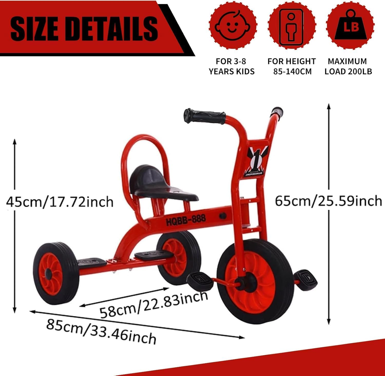 Kids Tricycle for Preschool Playground, Daycare Toddler Trike, Toddler Bikes for Riders Ages 2+, Outdoor Playground Equipment Tricycles - Image 6