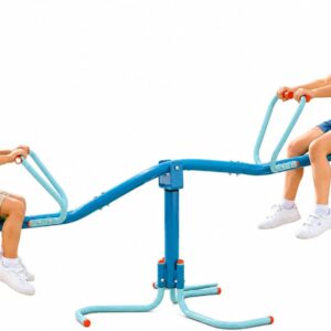 TP Toys Spiro Spin Teeter Totter – Bounces and Spins 360 Degrees, Blue/Green