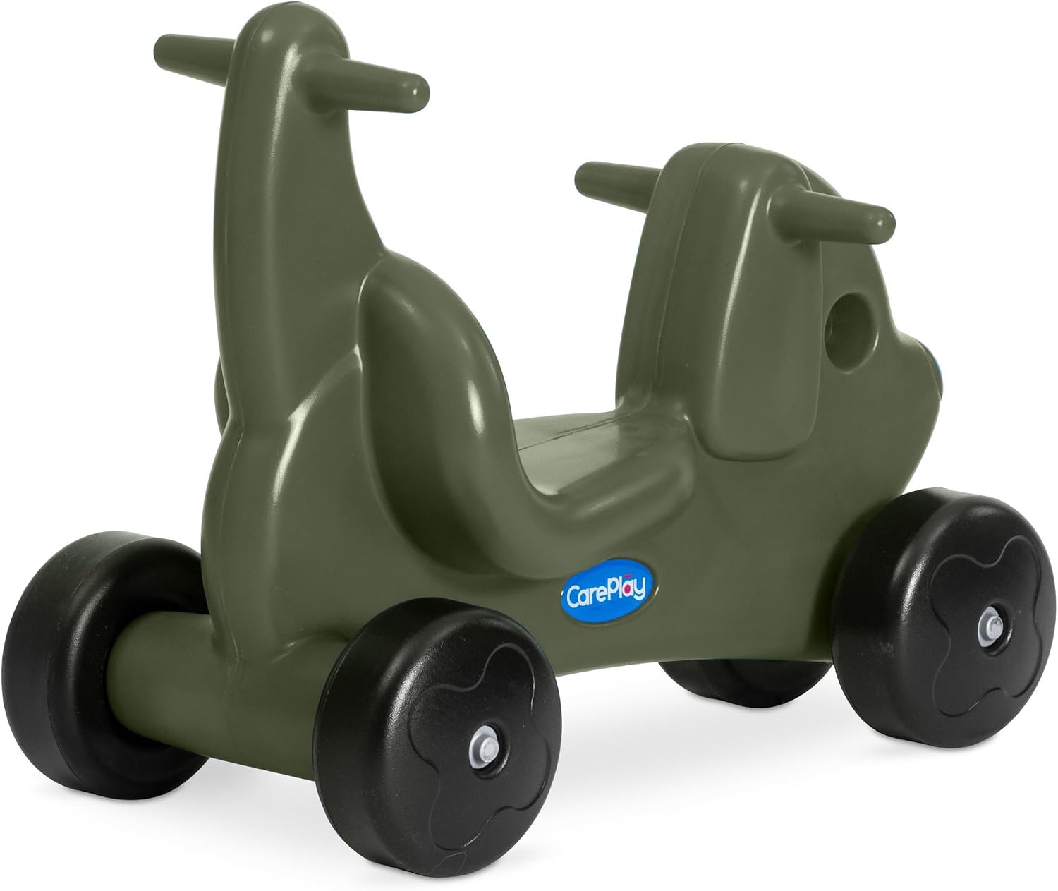 Careplay 2-in-1 Puppy Push & Ride-on Toy, Indoor & Outdoor Use, Earth Tone Color, Recommended for Children up to 50lbs, Made in The USA, Moss Green - Image 6