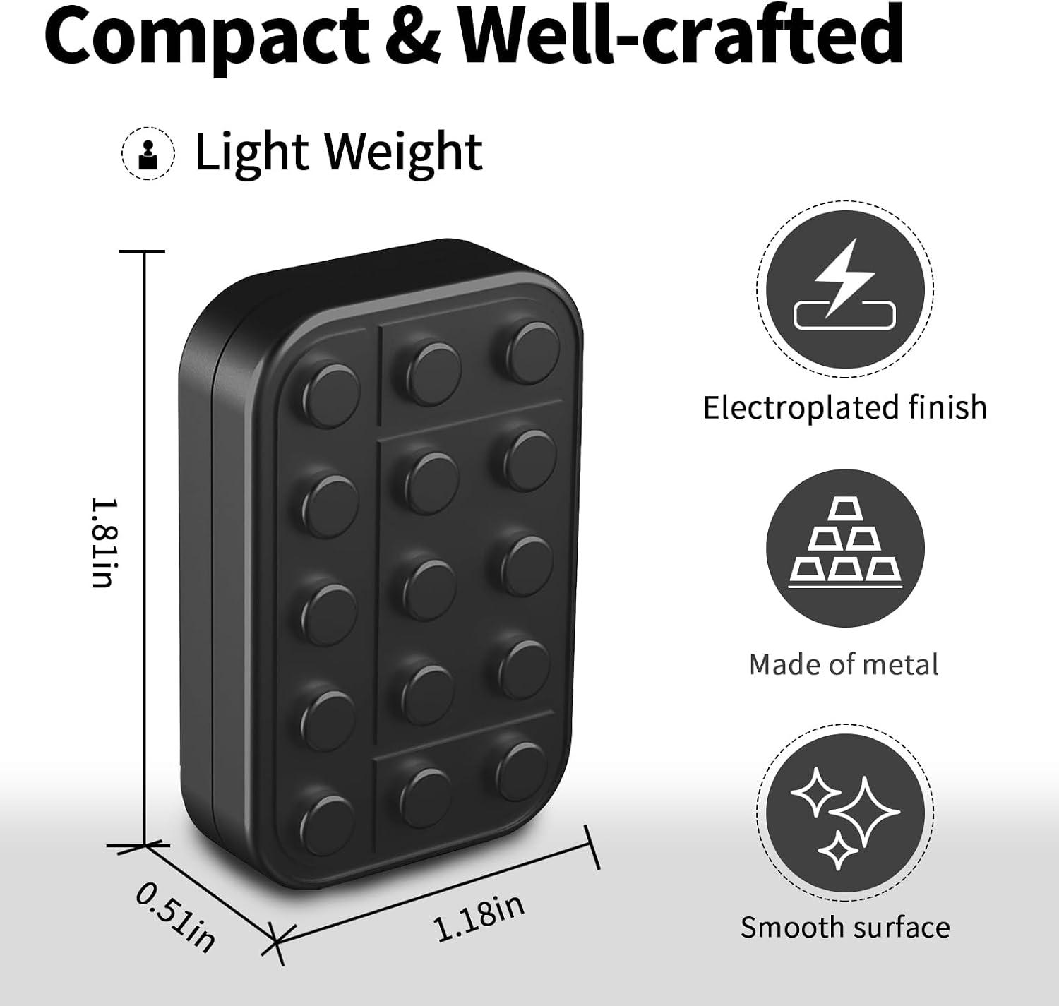 Fidget Toys Adults Magnetic Desk Toy Metal Fidgets Slider, Stress Relief Sensory Toys for Autism ADHD Anxiety, Stocking Stuffers Gifts for Men Women - Image 2