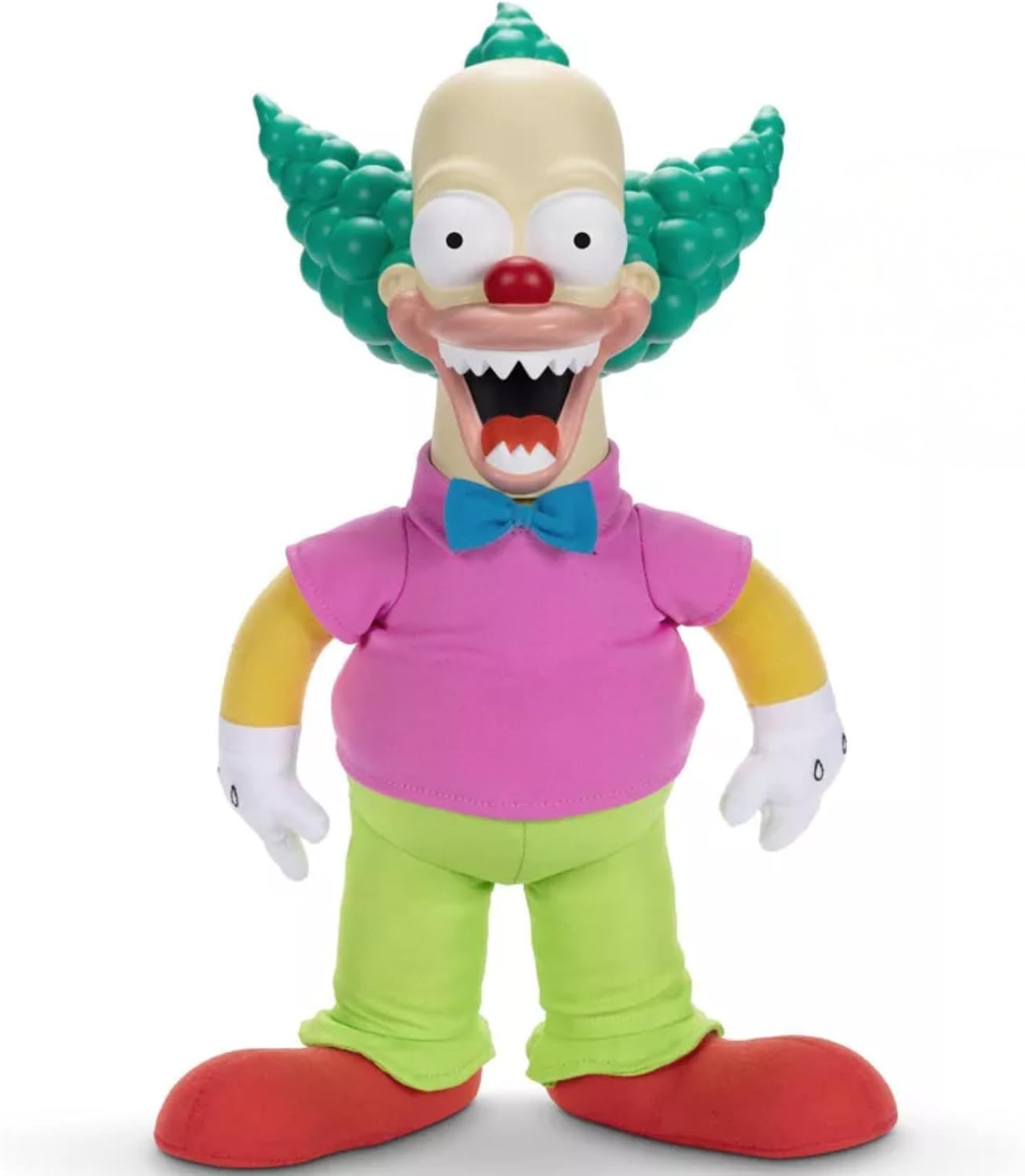 Disney The Simpsons Talking Krusty Doll Plush, 16-Inches Tall Good and Evil Krusty Pull String Doll Toy, from The Classic Treehouse of Horror III Episode