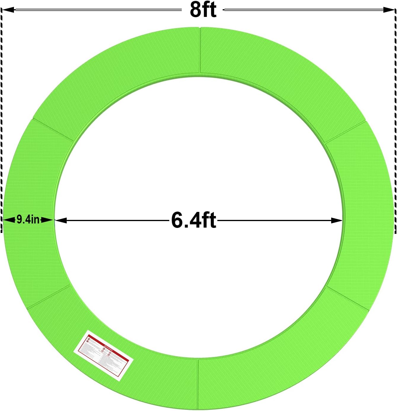 LANGXUN Universal Trampoline Repalcement Safety Pad, 8ft 10ft 12ft 14ft 15ft 16ft Waterproof Surround Spring Foam Cover for Round Frame - Image 2