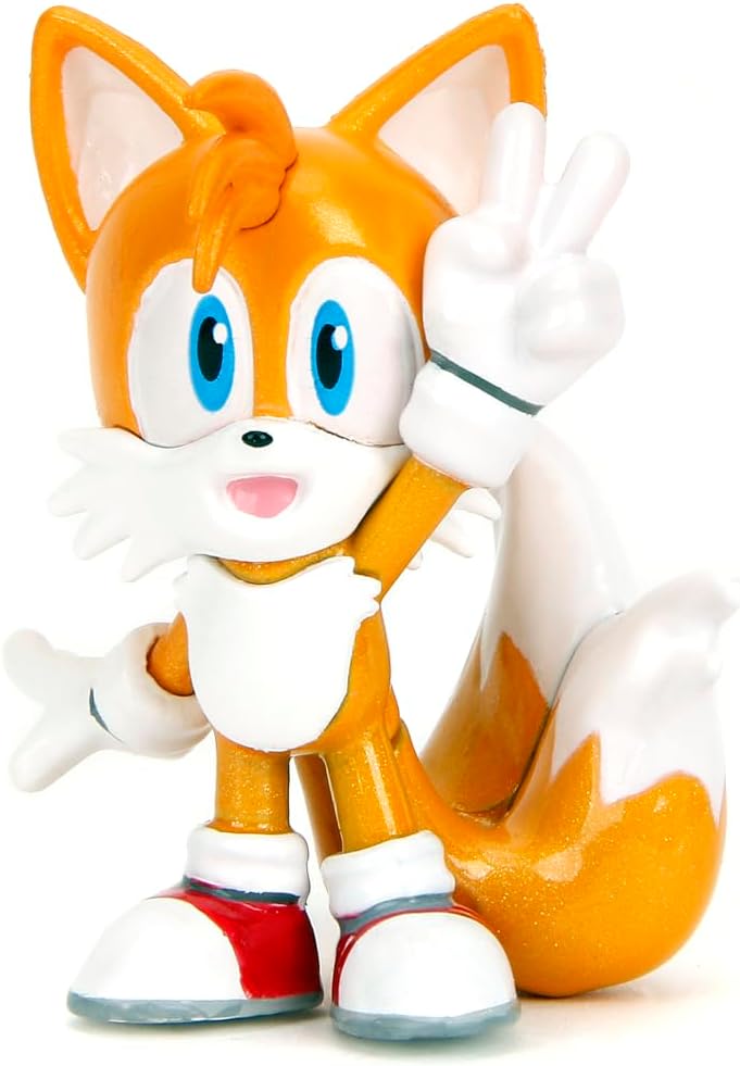 Jada Metalfigs Sonic the Hedgehog 4-Pack, Sonic, Tails, Knuckles, Shadow, 2.5” Die-Cast Figures - Wave 1, Ages 8+ - Image 7