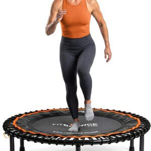 MXL FIT Bounce PRO Bungee Rebounder – Premium Indoor Mini Trampoline for Adults, Silent Low-Impact Bounce, Half-Folding with Foldable Steel Legs & Carry Bag – 40 in, 400lb