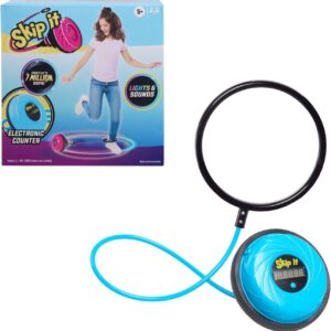 Skip It Retro Outdoor Toy, Light Up Ball and Digital Counter, Blue, 31-inch Long, Screen Free Play