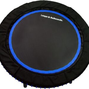 Leaps and Rebounds Fitness Trampoline, 40-inch or 48-inch |Adults and Kids Rebounder for Indoor and Outdoor, Up to 270 lbs Low Impact Cardio and Easy Home Workout