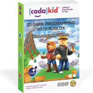 CodaKid Roblox Coding Box for Kids – Game Design & Lua Programming Activity, Ages 9+ – Includes 12 Months Access & Online Mentor Support