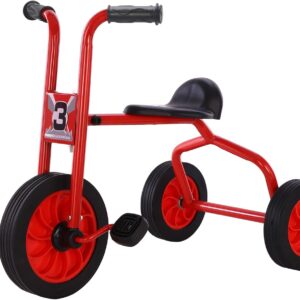 Kids Tricycle for Rider Age 2+, Big Wheel Kids Trike with Rubber Wheels, Preschool Daycare Kids Bike, Birthday Toys Gift for Boys and Girls