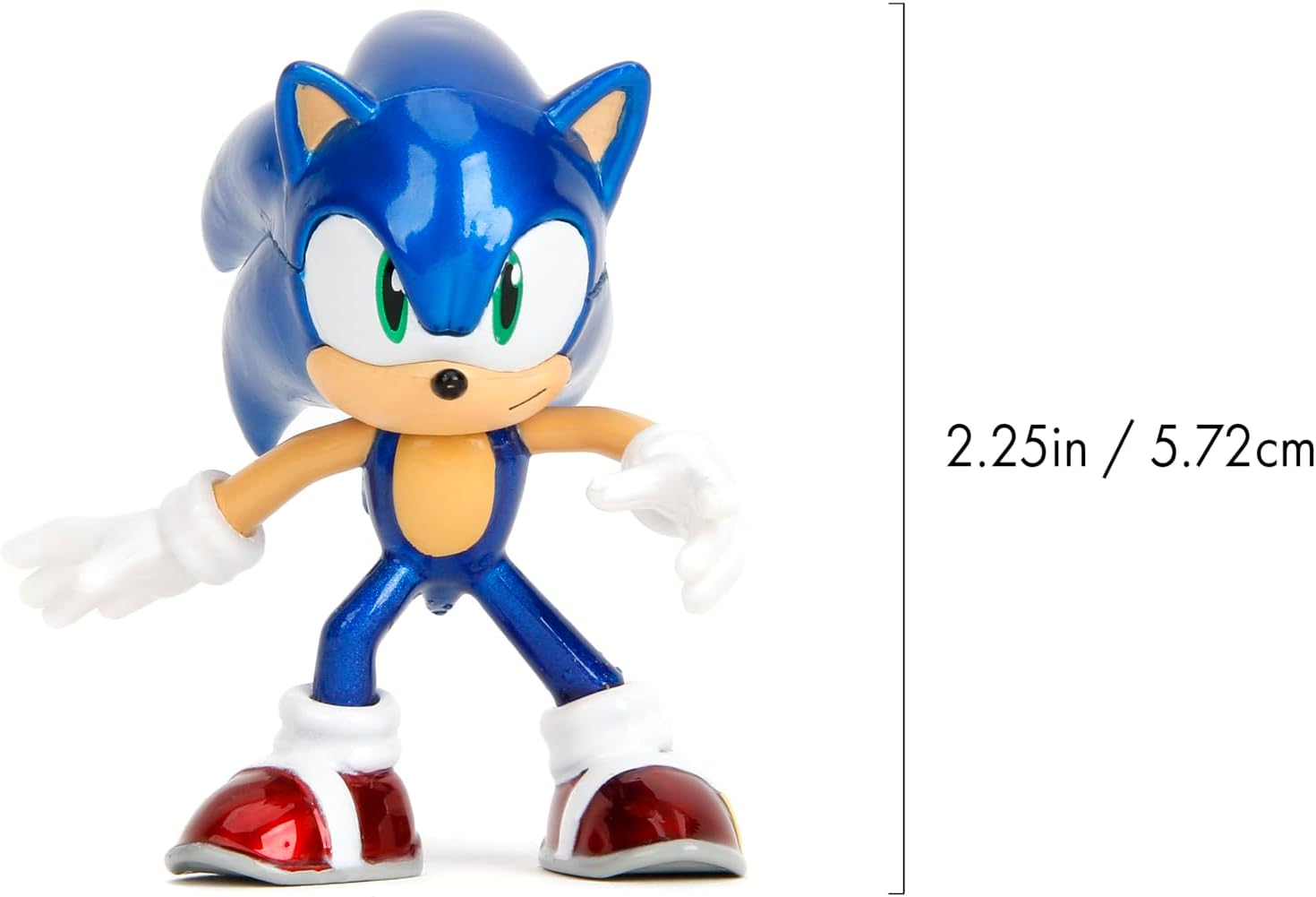 Jada Metalfigs Sonic the Hedgehog 4-Pack, Sonic, Tails, Knuckles, Shadow, 2.5” Die-Cast Figures - Wave 1, Ages 8+ - Image 4
