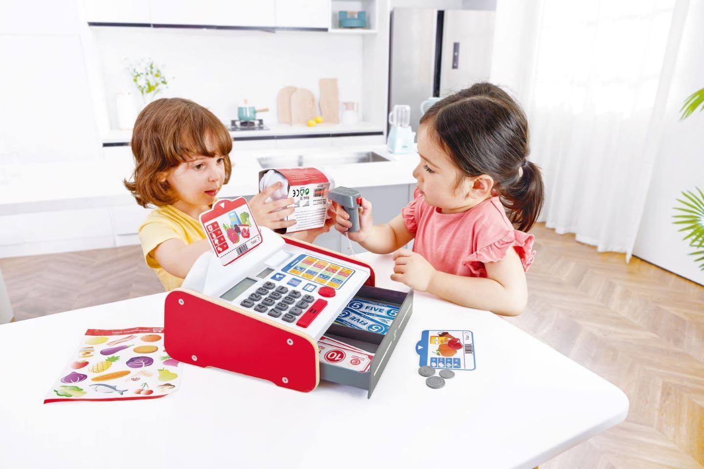 Hape Beep ’n’ Buy Cash Register | Role Play Toy Cash Register for Kids, for Children Ages 3+ Years - Image 4