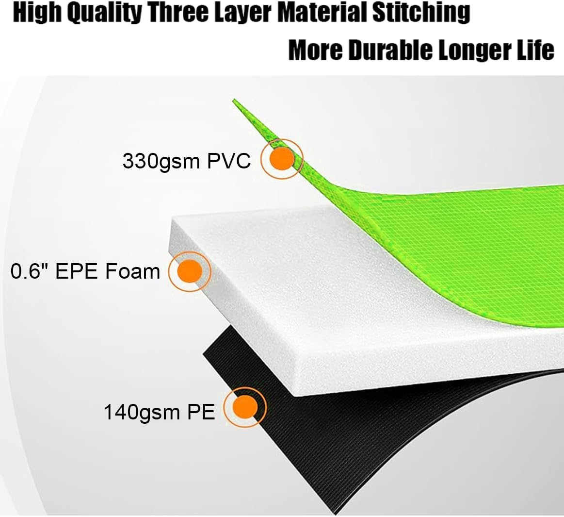 LANGXUN Universal Trampoline Repalcement Safety Pad, 8ft 10ft 12ft 14ft 15ft 16ft Waterproof Surround Spring Foam Cover for Round Frame - Image 5
