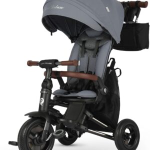 QPlay Baby Bike Stroller for Age 10 Months to 6 Years Old,8 in 1 Folding Toddler Bike Stroller with Removable Canopy & Guardrail Rotatable Seat -Tricycle for Toddlers Age 3-5 Boys & Girls Gift Trike
