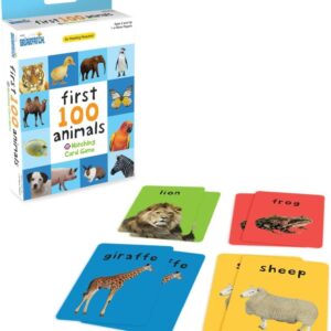 Briarpatch, First 100 Animals Matching Card Game, Based On Board Books by Roger Priddy, Preschool Learning for Kids